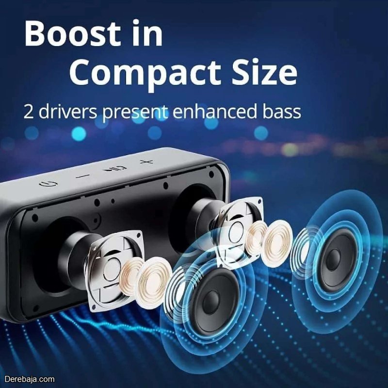 Parlante Tronsmart T2 Mini portátil con bluetooth waterproof negro