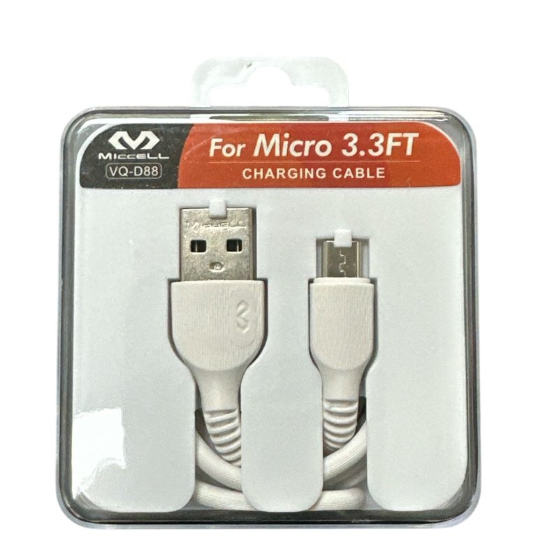 Cable Reforzado MICCEL USB A a Micro USB para Redmi 9C, 12C y Otros Dispositivos Compatibles