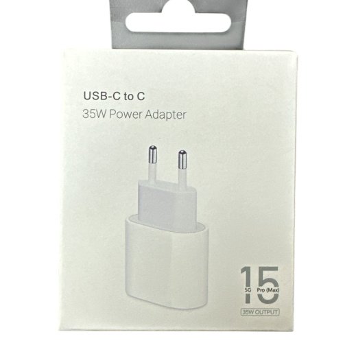 Cargador para iPhone 16 15 14 13 12 11 10 7 8 Cargador Rápido 35W USB C compatible Clase A