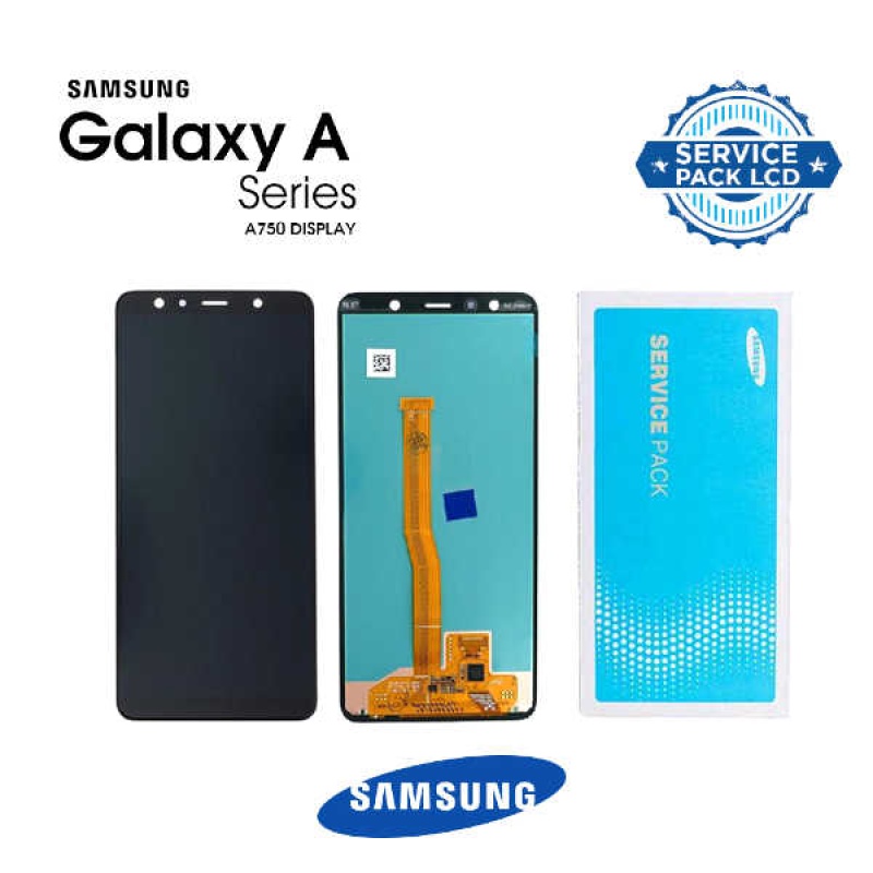 Display Samsung A750/A7 2018 Completo Negro (GH96-12078A)