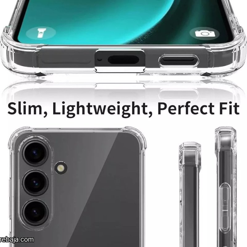 Funda Samsung A55 Silicona protector case compatible Transparente + Vidrio templado HD 9h