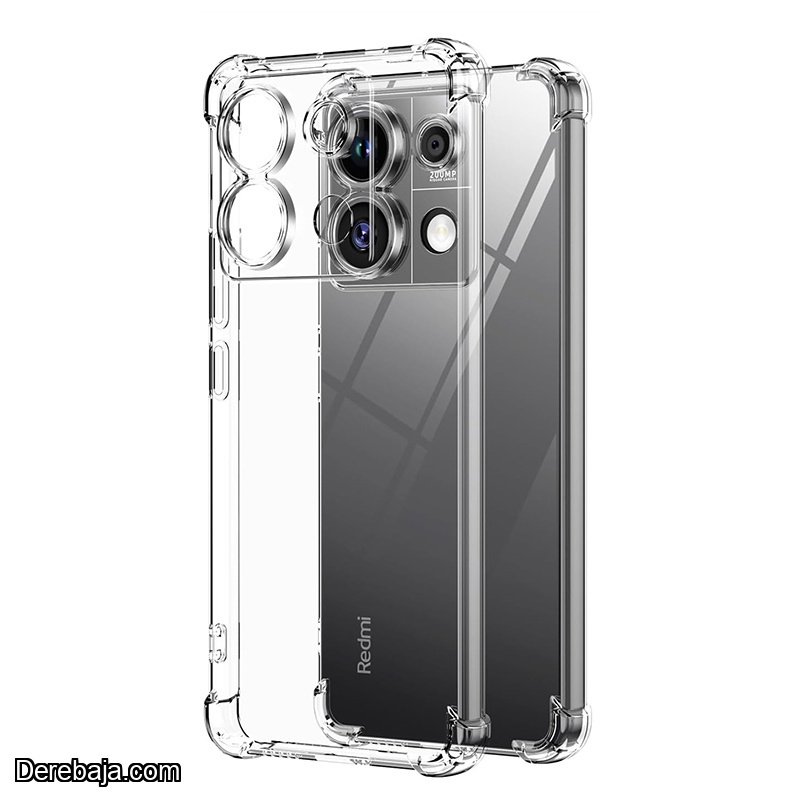 Silicona Redmi Note 13 Pro 4g Funda case Reforzada Transparente Protector + Vidrio