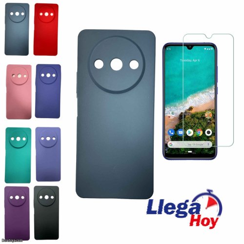 Funda Para Xiaomi Redmi A3 2024 Protector Carcasa Silicona + Vidrio HD