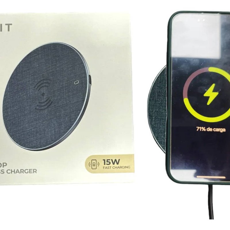 Cargador para iPhone 16 15 14 13 12 Inalámbrico QI Fast Charge 15W