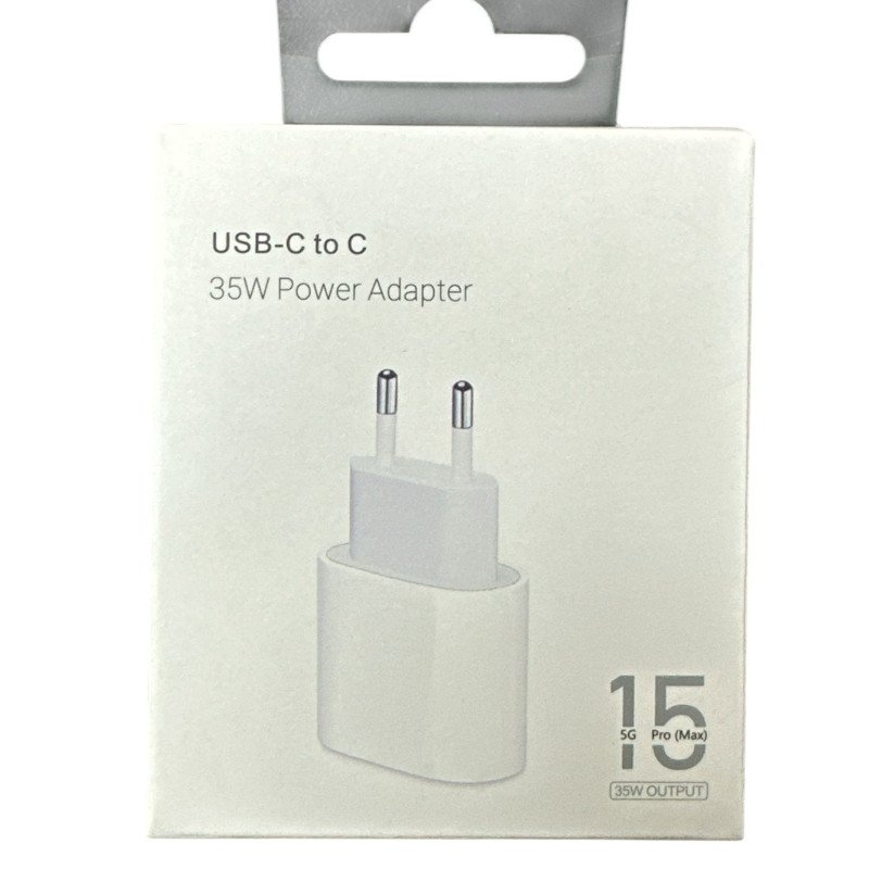 Cargador para iPhone 16 15 14 13 12 11 10 7 8 Cargador Rápido 35W USB C compatible Clase A