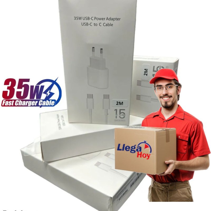 Cargador Para iPhone 15 - Pro- Plus - Max 35w Súper Rápido