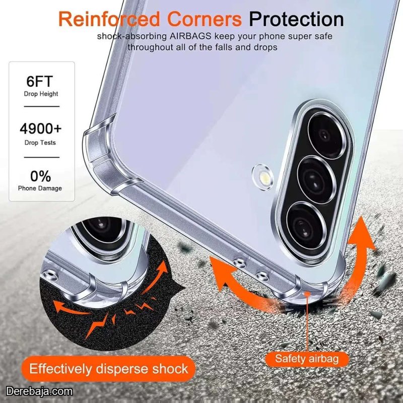 Funda para Samsung Galaxy A26 Silicona Transparente + Vidrio  HD
