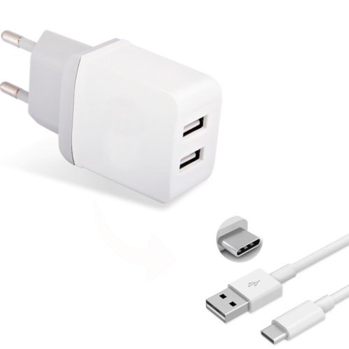 Cargador Y Cable Para Tcl 30e Carga Inteligente 2 Usb