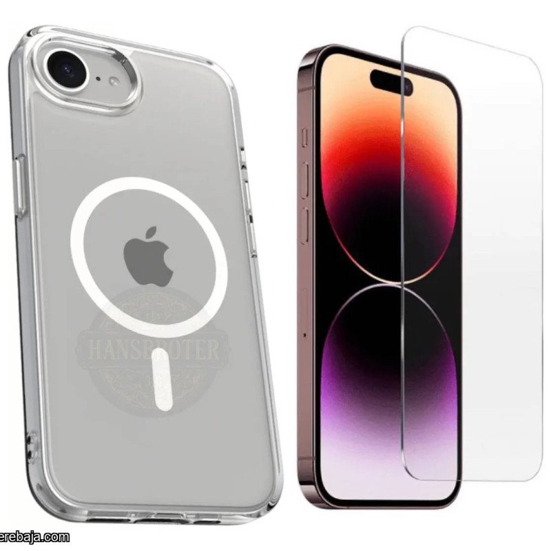 Funda Para IPhone 16e Protector Magnético Premium + Vidrio Transparente