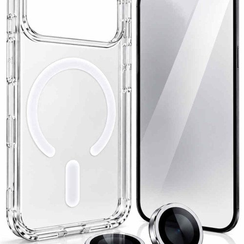 Funda para iPhone 18 Pro y 18 Pro Max, combo Kit Vidrio + Lens