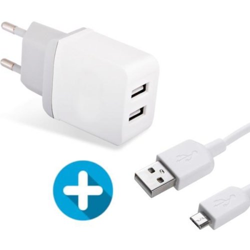 Cargador Y Cable Alcatel 1V Carga Inteligente 2 Puertos Usb