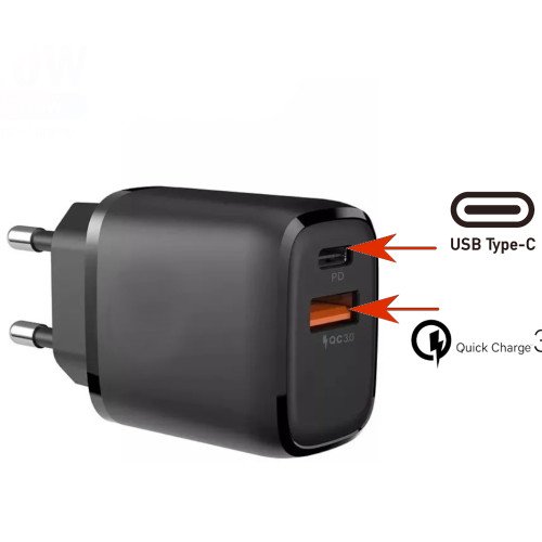 Cargador Para Xiaomi Redmi 10 Carga Rápida Pd Usb C Y Qc 3.0