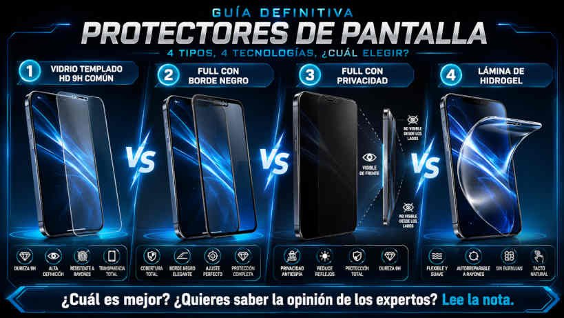 Vidrio templado vs hidrogel: ¿cuál protege más tu pantalla?