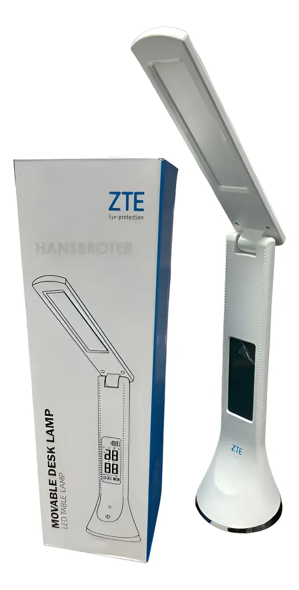 Lampara de Escritorio Zte 3 tonos de luz 3 intensidades